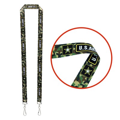 3/4" Dual LA-115 Attachment Sublimation Lanyard (QuickShip) 18-24 Days
