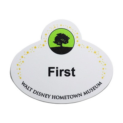 Full Color 50 Mil Name Badge Rectangle w/Bump Full Color (2.5"x3") - No personalization included