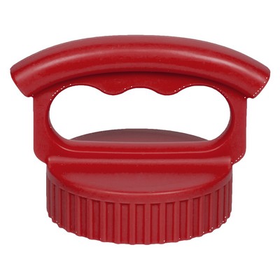 Cherry Red Wide Mouth 3-Finger Lid