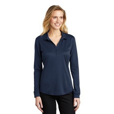 Port Authority ® Women's Silk Touch ™ Performance Long Sleeve Polo.