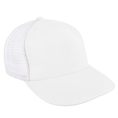 Contrast Mesh Back Brushed Front Snapback Trucker