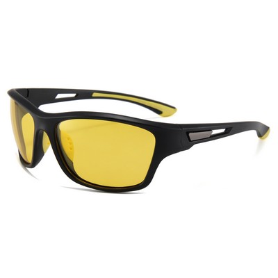 Sunglasses - Yellow Lenses - Black Frames