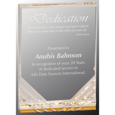 Gold Jewel Mirage Acrylic Award (5" x 7")