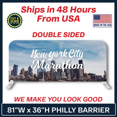 Philly Barrier Display Kit - Double Sided - Made in the USA