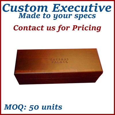 American Walnut with Stain & Lacquer Finish / Custom Wooden Presentation Case/Wood - Made to Order