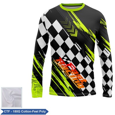 Unisex & Kids' Sublimation 180G Cotton-Feel Long Sleeve Tee