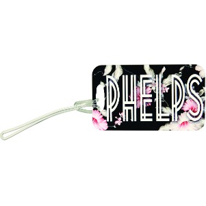 2.5X4.25" - Rectangle - Aluminum Semi-Gloss Bag Tag - 2-Sided - Strap Not Included