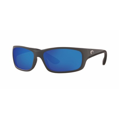 Costa Del Mar® Jose Polarized Sunglasses w/Matte Gray Frames & Blue Mirrored Lenses