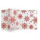 Season's Greetings Spiraling Snowflakes Stock Design Tissue Paper (A)