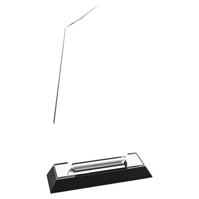 5" x 9" Silver Octagon Point Impress Acrylic Award