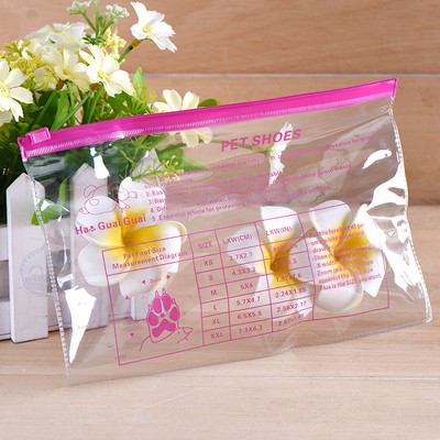 9.9 x 6.7" Transparent Storage Bag Waterproof Zip-Lock Seal Storage Bag Makeup Packing Pouch