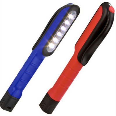 7 LED Pen Shape Work Light With Clip