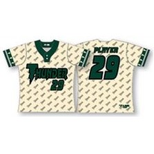 Custom Sublimated Baseball Jersey w/Contrasting Collar & Sleeves