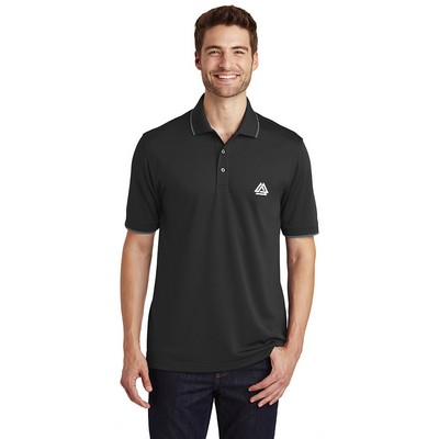 Port Authority® Dry Zone UV Micro-Mesh Tipped Embroidered Polo