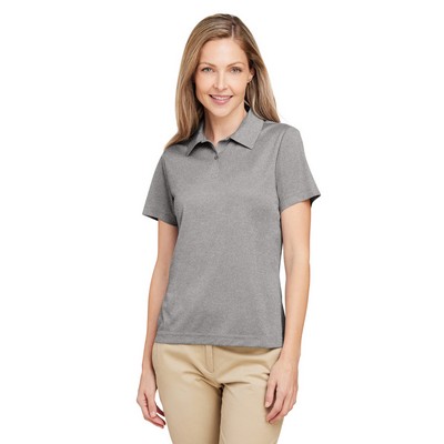 Team 365 Women's Zone Sonic Heather Performance Short Sleeve Polo Shirt