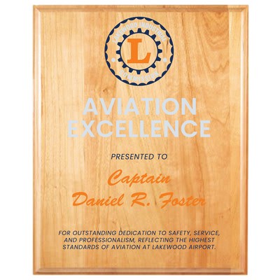 12" x 15" Genuine Cherry Plaque