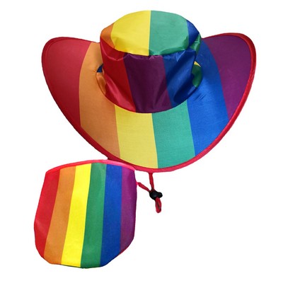 Foldable Cowboy Hat with Storage Pouch