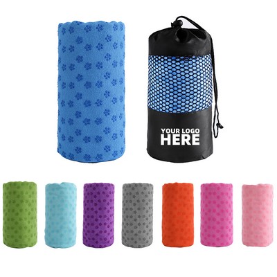Hot Yoga Mat Towel With Grip Dot