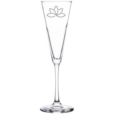 Laser Engraved Libbey® 7552 Vina 6.5 oz. Trumpet Flute Glass
