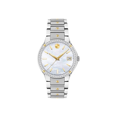 Movado S.E. Yellow Gold PVD Watch w/Sapphire Crystal