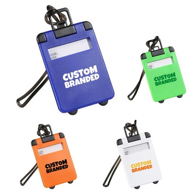 Printed Travel Rolling Suitcase Tote Luggage Tags