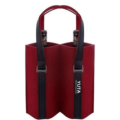 Felt Wine Carrier Tote Bag With Handle For Party Favors