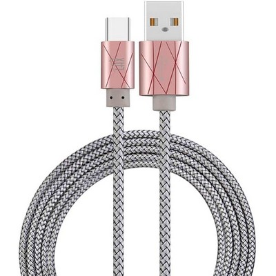 USB Type C to USB - 6', Pink Ribbon (Case of 96)