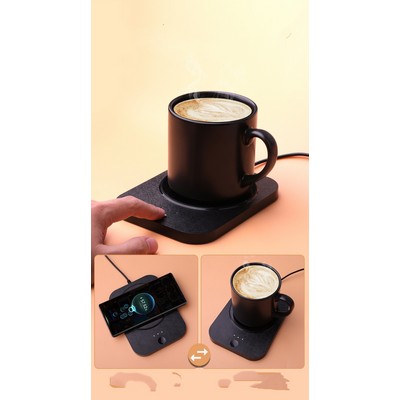 Mug Warmer + 15W Wireless Charger W/ Mug