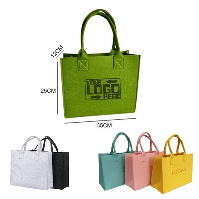 Grocery Felt Tote Bag