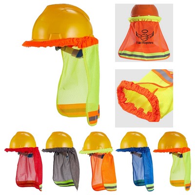 High Viz Hard Hat Neck Shade