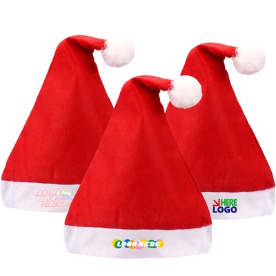 Non-woven Christmas Hat Santa Hat for Adults Unisex