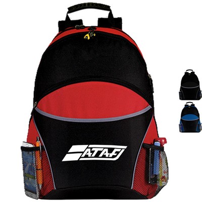 Premium 600D CurvEdge Laptop Backpack w/ Earphone Outlet (13" x 19" x 8")