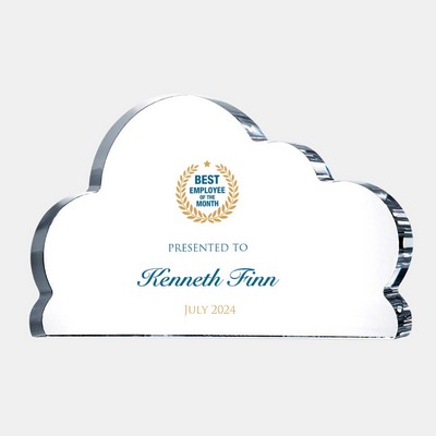 Color Imprinted Acrylic Cloud Award