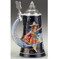 Miller Girl In the Moon Stein