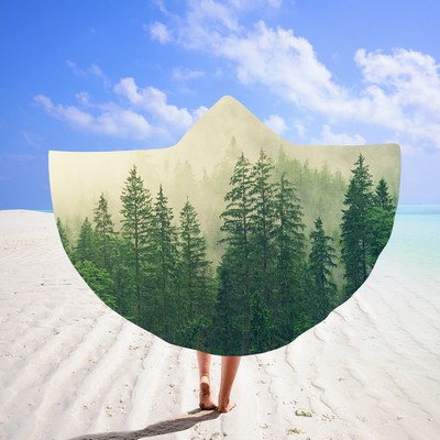 51 x 39.4" Hooded Beach Towel Surf Poncho#6