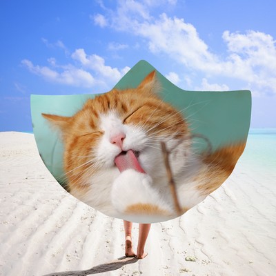 51 x 39.4" Hooded Beach Towel Surf Poncho#9