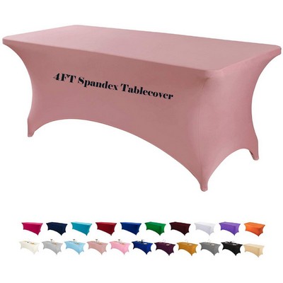 4' Stretch Spandex Tablecover Rectangular Table Cloth