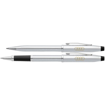 Cross® Century II® Lustrous Chrome Ballpoint & Rollerball Pen Set