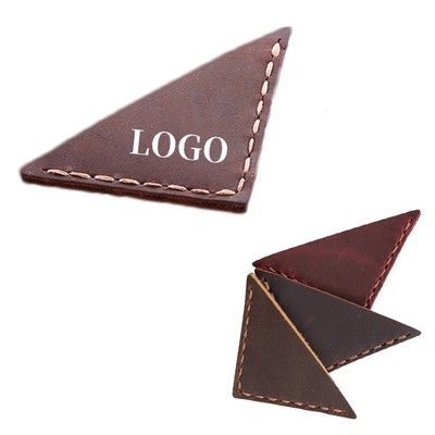 Leather Corner Bookmark