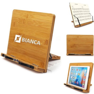 Multi-Function Bamboo Bookstand & Holders For Reading