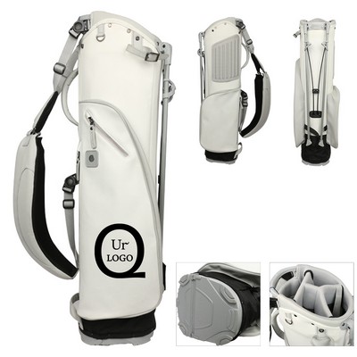8" White Multi-Functional Pu Golf Bag