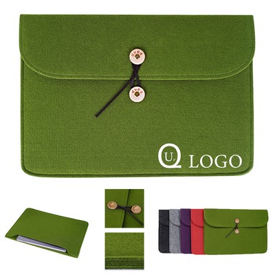 Felt Document Envelope Folder w/ Twist Closure