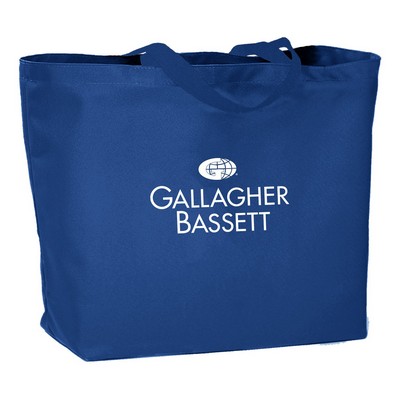 Full Gusset Jumbo Totes w/Top Stitched Vertical Edges (18 Oz. Dyed Canvas)