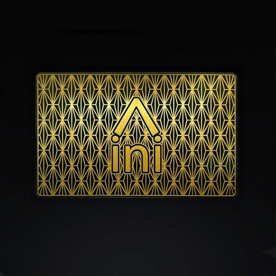 Textured Gold and Black Card