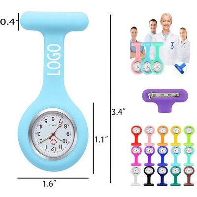 Silicone Nurse Watch Brooch