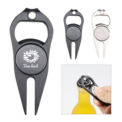 Golf Divot Repair Tool and Ball Marker