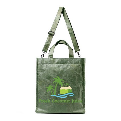 Washable Environmental Protection Retro Shopping DuPont Crossbody Bag