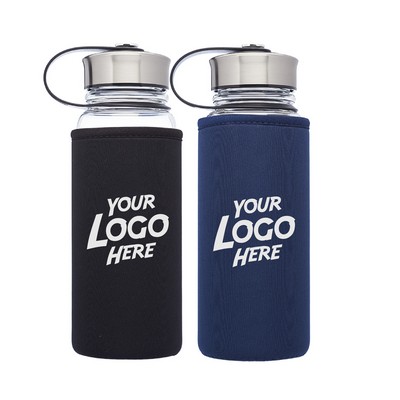 Kangaroo Glass Bottles in Neoprene Pouch 25 oz