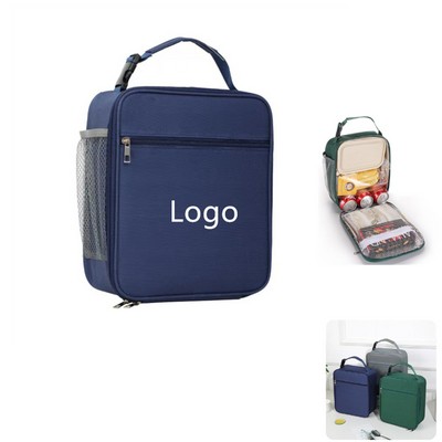 Insulated Lunch Bag with Bottle Holder