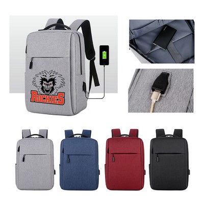 Travel Laptop Backpack with USB Charging Port